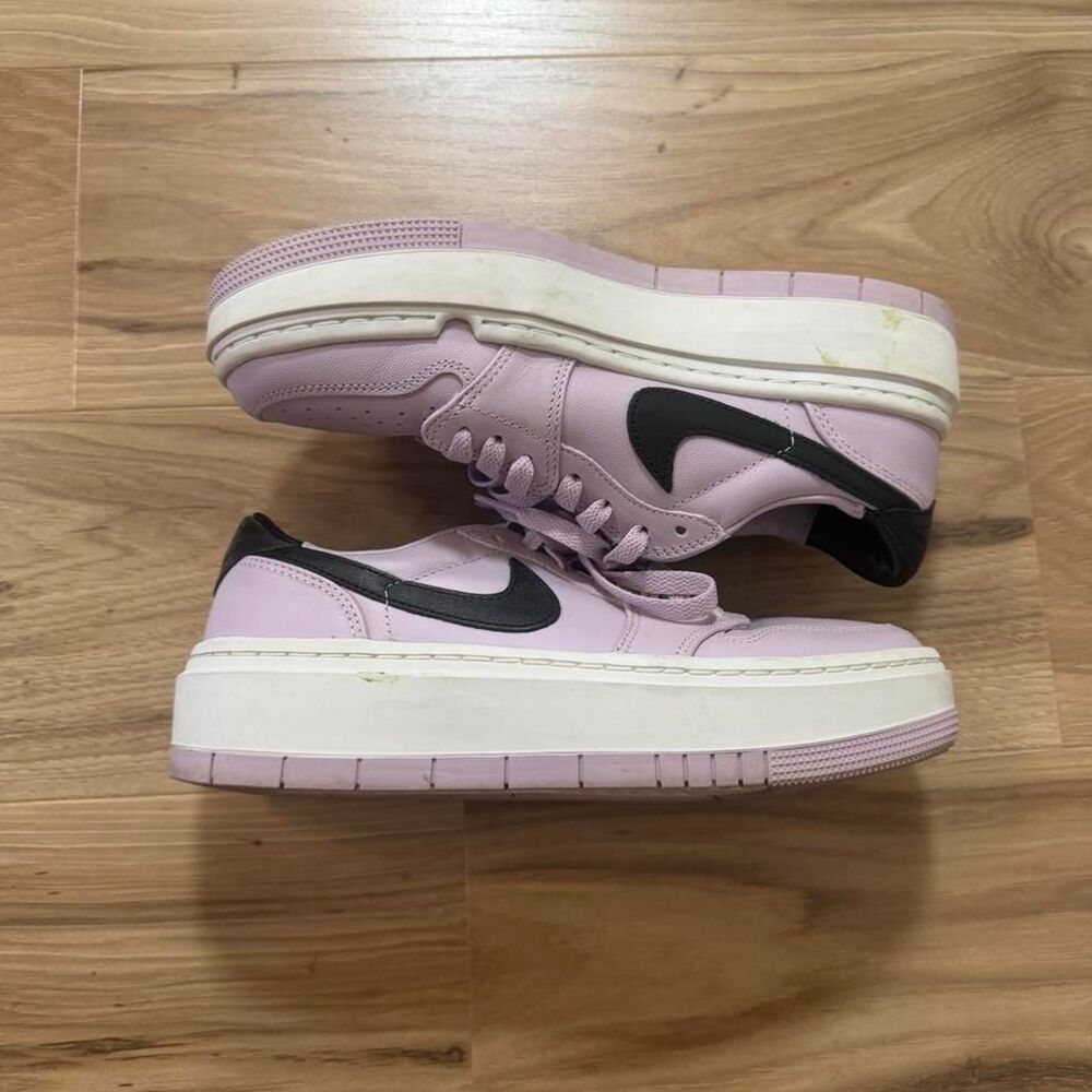 Nike Jordan 1 Elevate Low Iced Lilac Platform Sneakers Streetwear Size 8 women’s